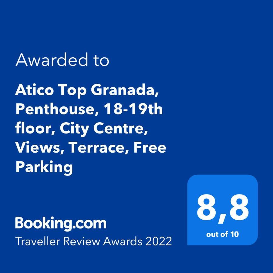 Atico Top Granada, Penthouse, 18-19Th Floor, City Centre, Views, Terrace, Free Parking Exterior foto